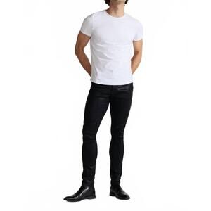 NEW MONFRERE preston coated denim cargo pants in noir